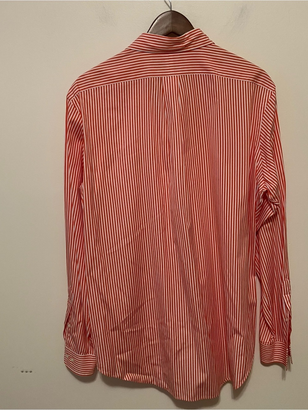 Men’s Ralph Lauren Classic Fit Orange Striped Button Down L Preppy Office - Picture 6 of 6